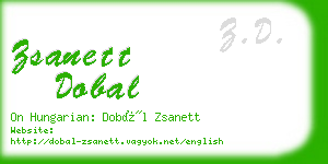 zsanett dobal business card